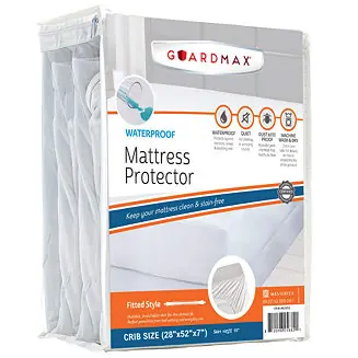 Waterproof Fitted Sheet - Crib Size - White Popular