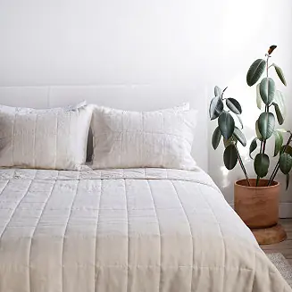 French Linen 3pc Quilt & Sham Set - Twin/Twin XL Big Sale
