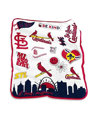 St. Louis Cardinals 50'' x 60'' Native Raschel Plush Throw Blanket Free Shipping