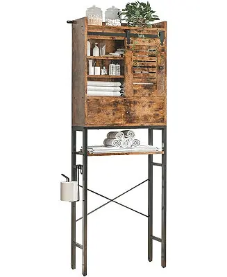 6 Tier Bathroom Organizer Shelves Space Saver with Adjustable Shelf Free Shipping