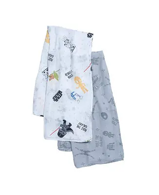 Express Delivery Star Wars 2-Pack Cotton Muslin Newborn Baby Swaddle Blankets