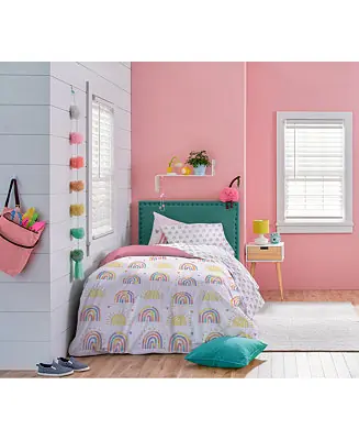 Doodle Rainbow Organic Cotton 7 Piece Bed Set, Queen Editor’s Pick