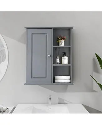 Over The Bathroom Bathroom Cabinet - Solid Wood Wall Mounted Storage Medicine Cabinet for Bathroom & Kitchen - Grey Don’t Miss Out
