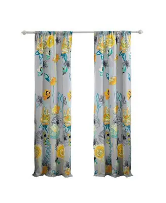 Discount Greenland Home Fashion Watercolor Dream Curtains - Gray 42x84"