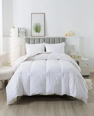 Year Round White Goose Nano Down and Feather Blend Comforter, King Factory Price