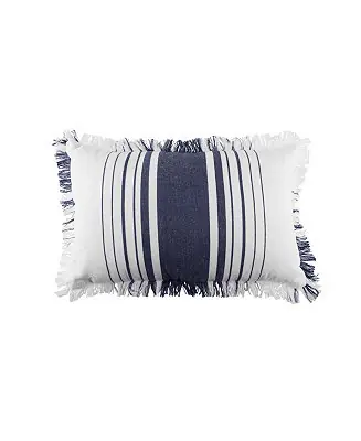 Today Only Nantucket Stripes Woven Accent Pillow, 14" x 22" Coastal Beach House