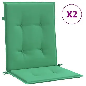 Garden Lowback Chair Cushions 2 pcs Green 39.4"x19.7"x1.2" Oxford Fabric New Arrival