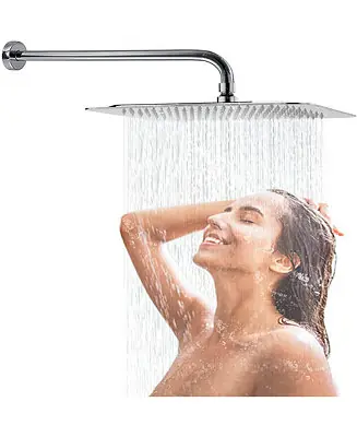 Brand New High Pressure Square Rain Shower Head with Waterfall Full Body Coverage
