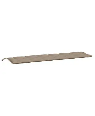 Garden Bench Cushion Taupe 78.7"x19.7"x2.8" Oxford Fabric Hassle-Free Returns