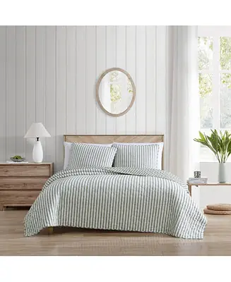 Final Sale Way Ticking Stripe Quilt-Sham Set