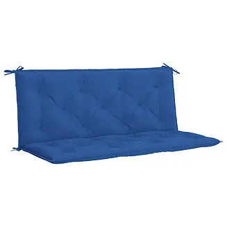 Garden Bench Cushion Blue 47.2"x(19.7"+19.7")x2.8" Oxford Fabric In Demand