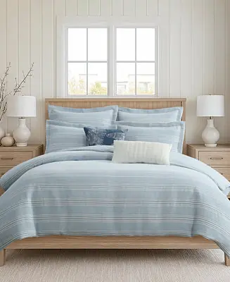 Must Have Home Clayton Stripes Textured 2-Pc. Duvet Cover Set, Twin
