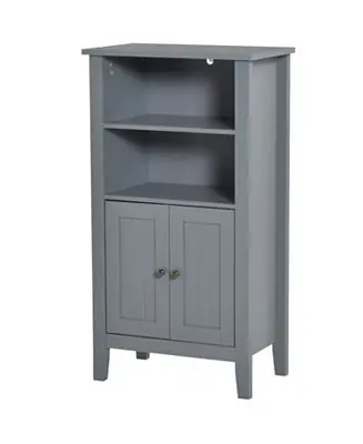 2 Tier Shelf Hidden Storage Bathroom Floor Cabinet One Day Deal