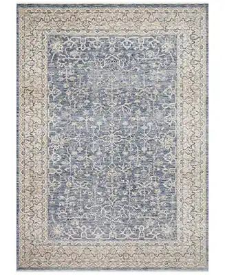 Order Now Pandora PAN-04 Dark Blue/Ivory 7'10" x 10' Area Rug