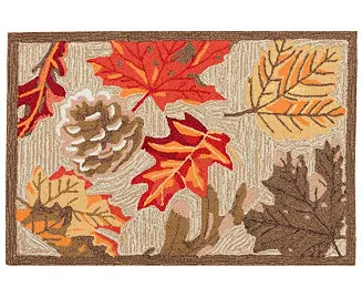 Viral Ravella Falling Leaves 2'x3' Area Rug