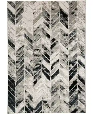 Micah R3048 Gray 1'8" x 2'10" Area Rug Luxury