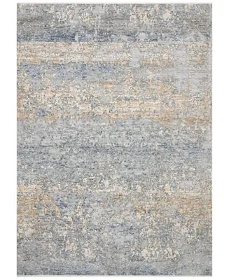 Pandora PAN-05 Blue/Gold 3'9" x 5'9" Area Rug Hot Deal