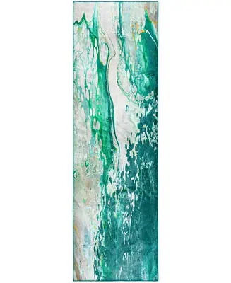 Kikiamo Washable KK10 2'3" x 7'6" Runner Area Rug Budget