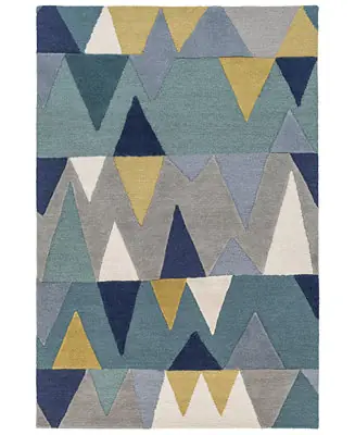 Kennedy KDY-3012 Bright Blue 5' x 7'6" Area Rug Certified