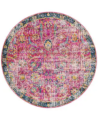 Harput HAP-1013 Garnet 7'10" Round Area Rug Time-Limited