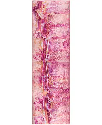 Kikiamo Washable KK16 2'3" x 7'6" Runner Area Rug Luxury