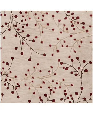 Athena ATH-5053 Burgundy 6' Square Area Rug Low Price