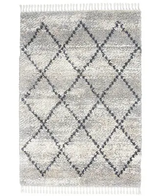 Oslo Shag OSL01 Silver 4' x 6' Area Rug Buy Today