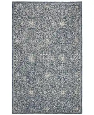 Best Choice Etienne LRL6603M Blue and Ivory 9' X 12' Area Rug