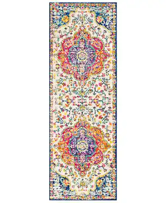 Elaziz ELZ-2335 Bright Pink 2'7" x 7'6" Runner Area Rug Best Price