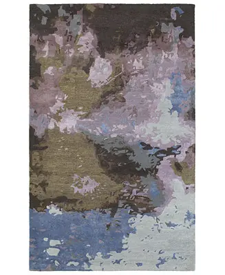 Galaxy 21901 Blue/Purple 5' x 8' Area Rug Deal