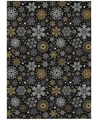 Holiday Washable Indoor/Outdoor ACN1823 10'x14' Area Rug Grab Now