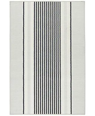 Gunner Stripe Machine Washable DA2038 2'x3' Area Rug Flash Sale