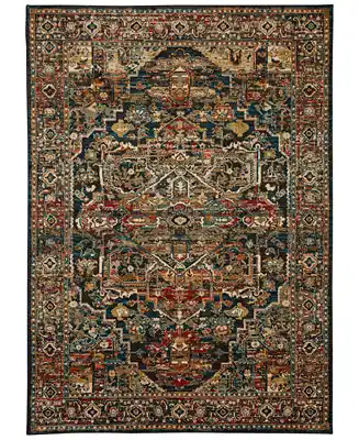 Special Offer Spice Market Alacantara Sapphire 5'3" x 7'10" Area Rug