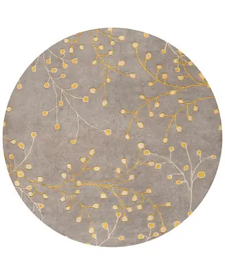 Athena ATH-5060 Taupe 6' Round Area Rug Best Seller