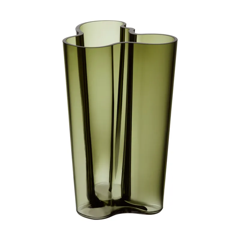 Bargain Alvar Aalto vase moss green, 160 mm