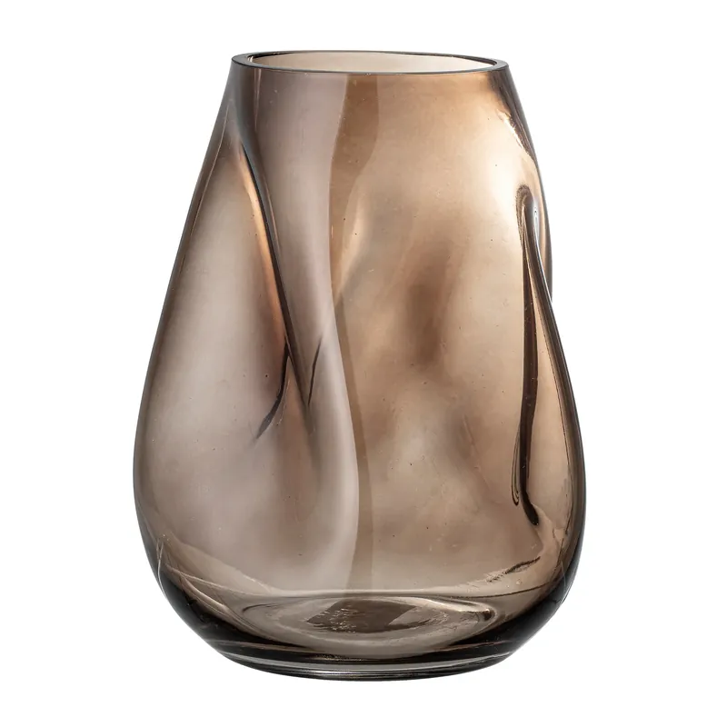 Direct From Factory Bloomingville glass vase 26 cm, brown
