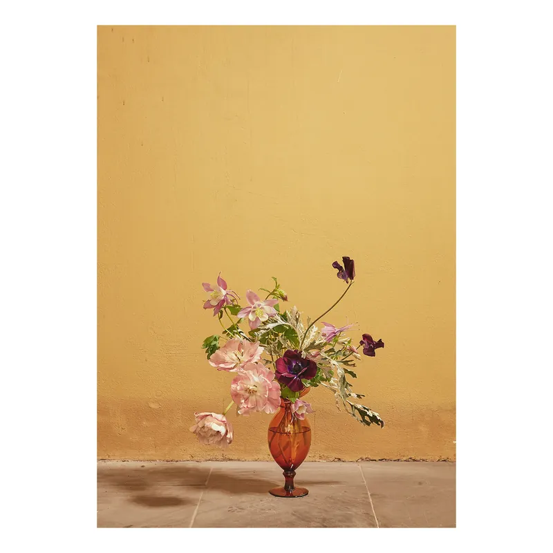 Bargain Blomst 02 Ochra poster, 50x70 cm