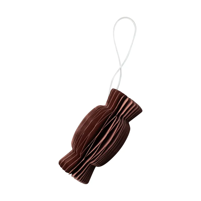 Limited Edition Paper Candy Christmas decoration, Dark red