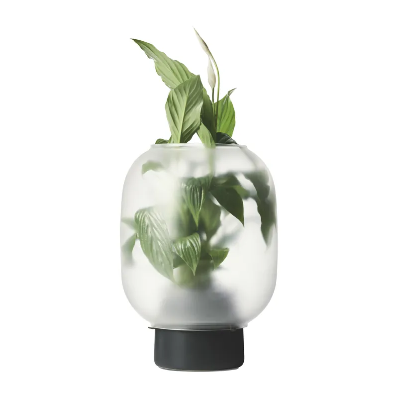 Latest Nebl flower pot with frosted glass Ø26 cm, Grey