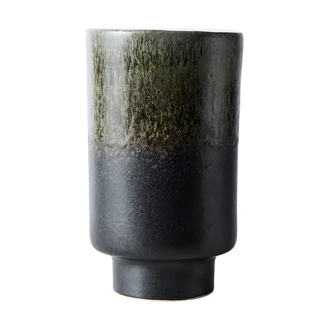 Lago vase M Ø13x22 cm, Forest green Fresh Stock