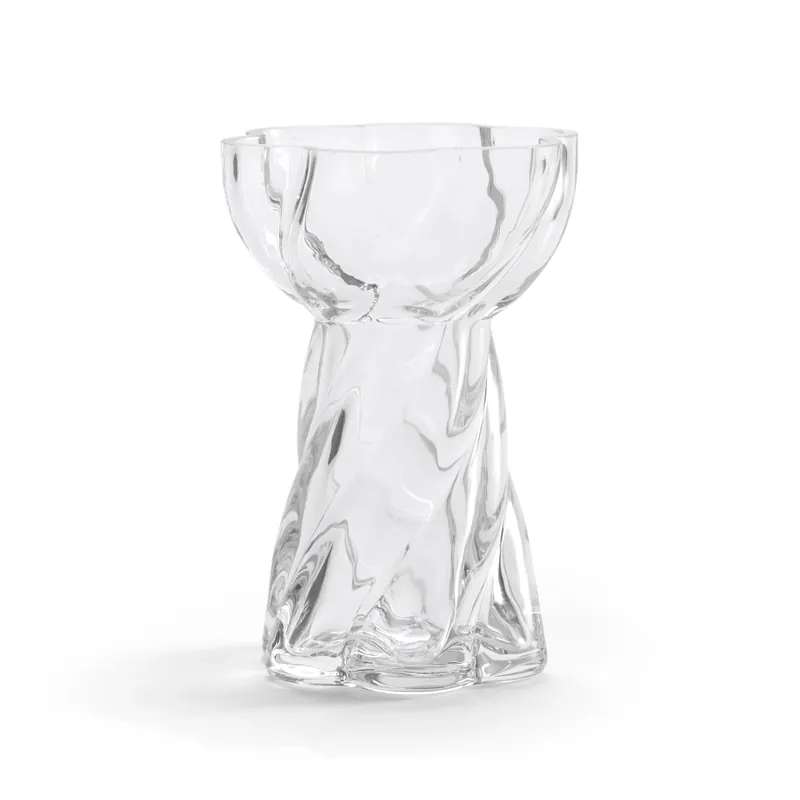 Twist bulb vase 12.8 cm, Black Secure Checkout