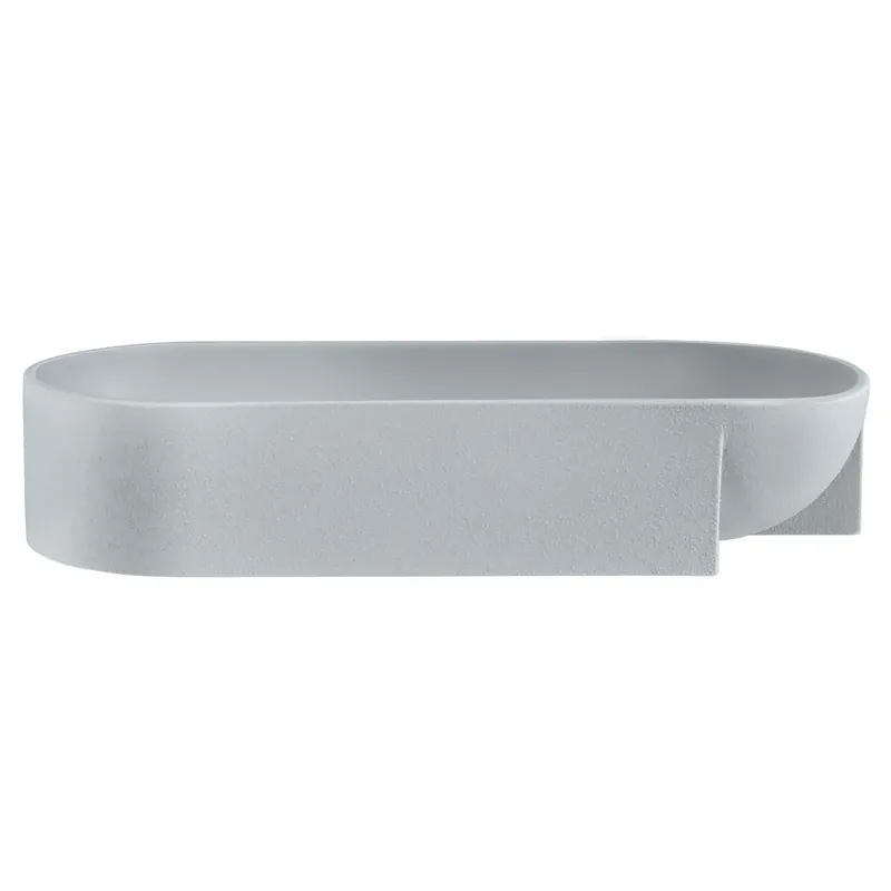 Kuru ceramic bowl 7.5x37 cm, light grey Bulk Order