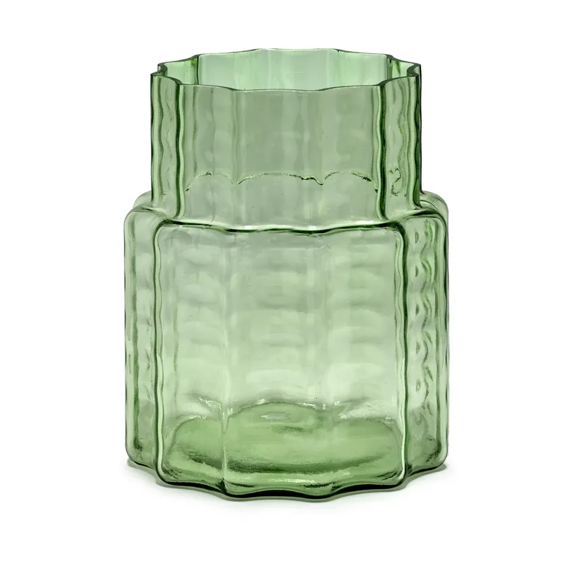 Waves 04 vase Ø18x21 cm, Green-clear Time-Limited