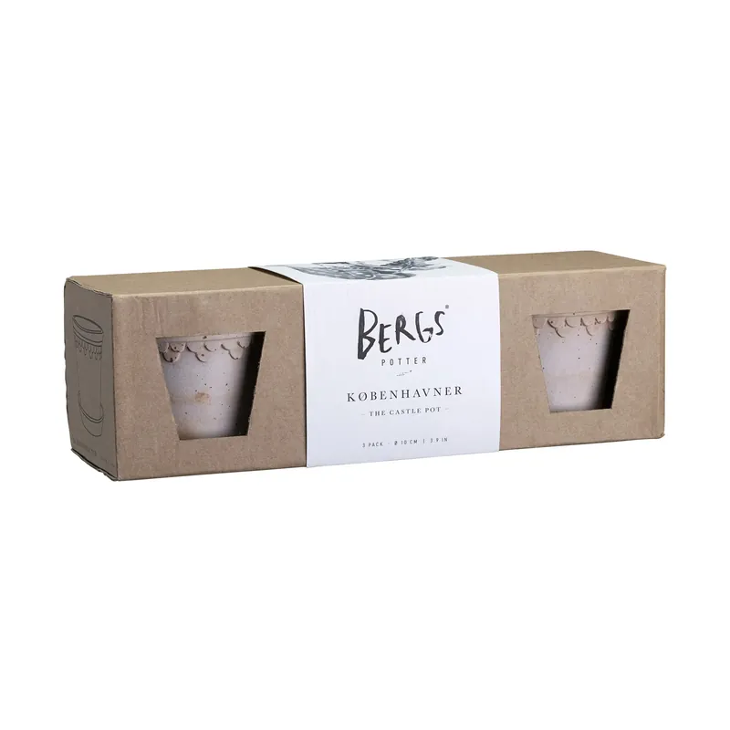 Copenhagen pot Ø10 cm 3-pack, Grey Next Day Delivery