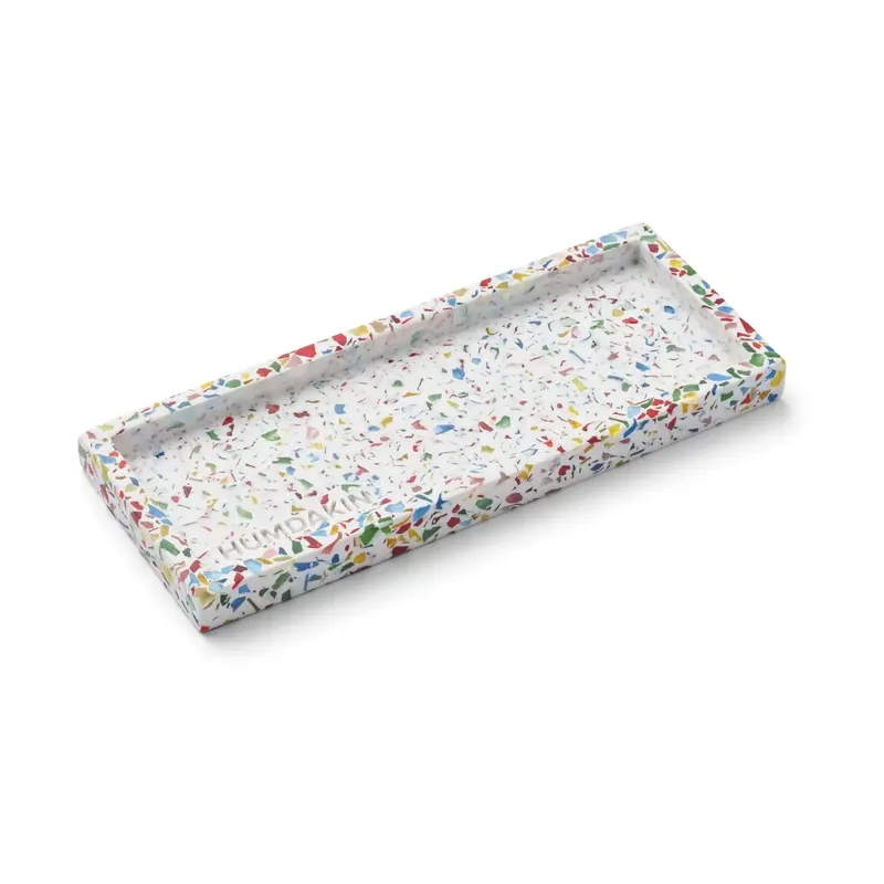 Direct From Manufacturer Humdakin Terrazzo tray 10x25 cm, White-brown