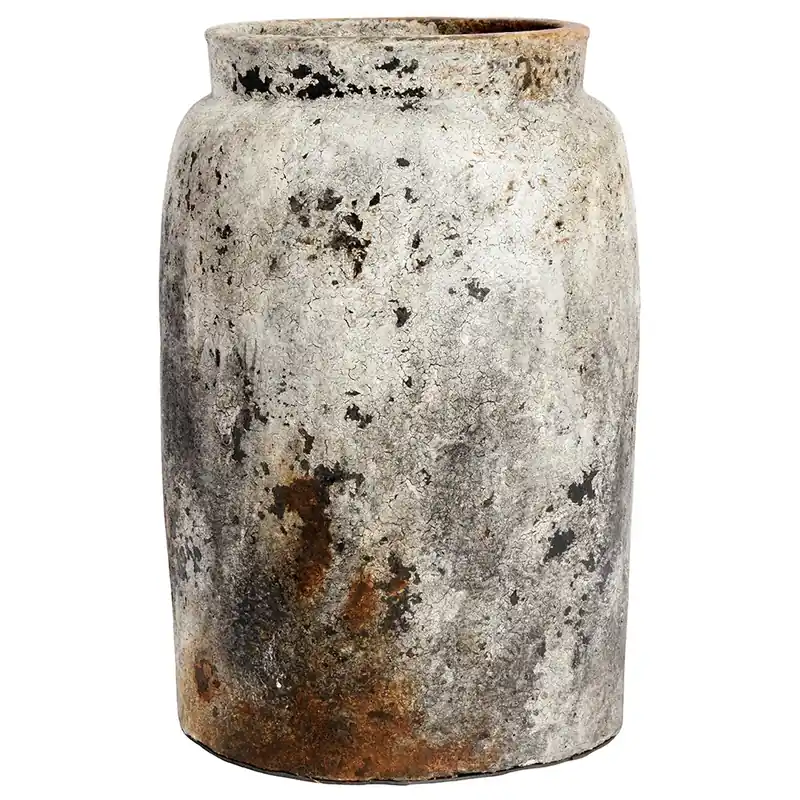 Mega Sale Echo flower pot h40 cm Ø26 cm, Rust-grey