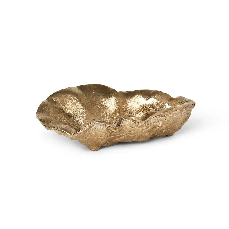 Instant Buy Oyster decoration bowl 10.5 cm, brass