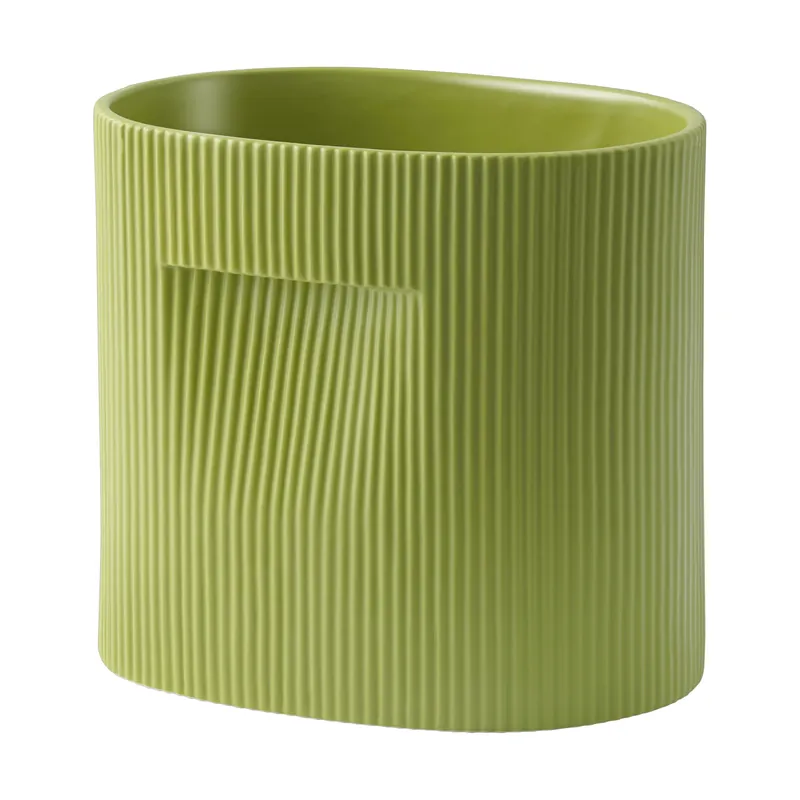 Budget Ridge flower pot 24 cm, Beige
