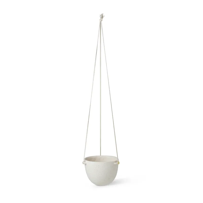 Time-Limited Speckle hanging flower pot Ø20.5 cm, Off-white