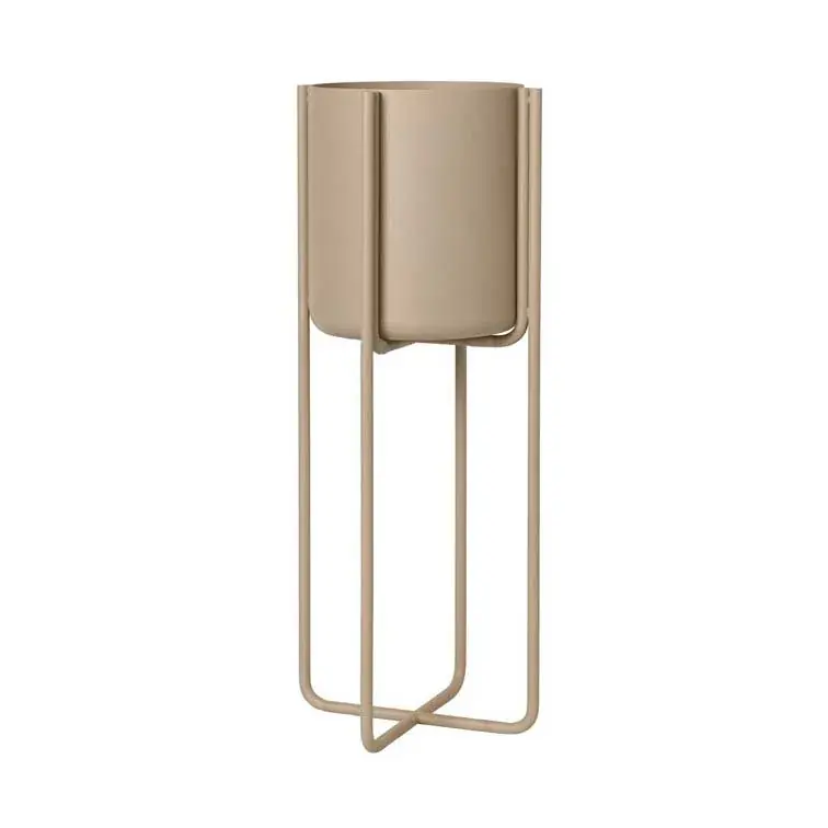 Worldwide Shipping Kena flower pot S h55 cm Ø22 cm, nomad (beige)